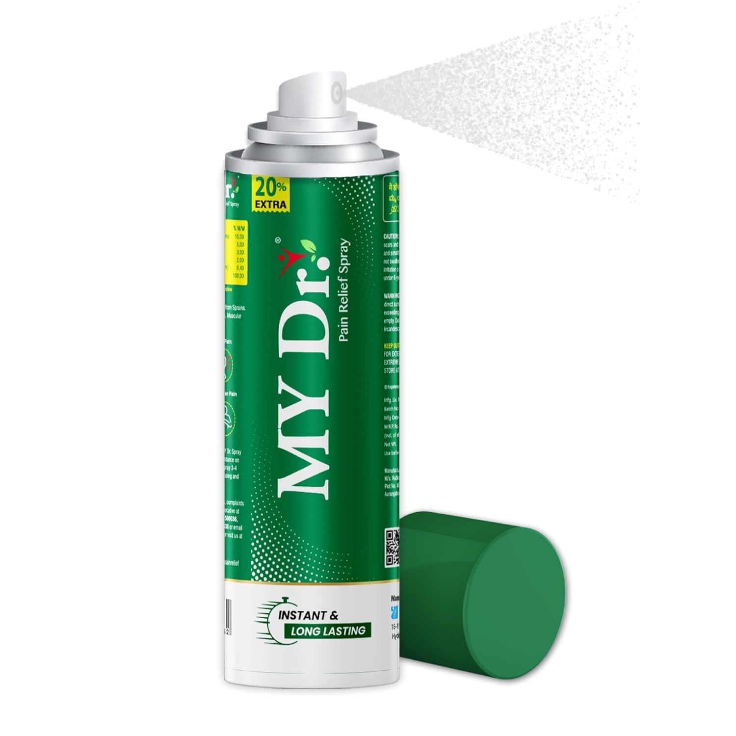 MY Dr. Pain Relief Spray – Instant Joint & Muscle Pain Relief | 50ml | Pack of 2 (Hover)