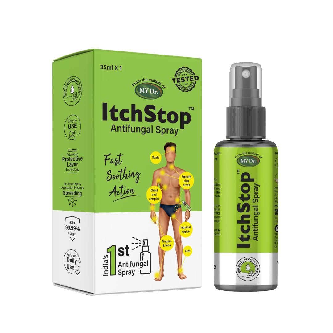 ItchStop Antifungal Spray for Men & Women – Daily Use, Quick-Dry Formula | Pack of 1