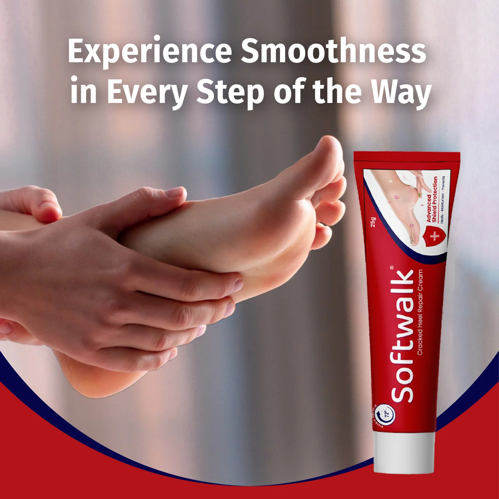 Softwalk Cracked Heel Repair Cream – Deep Moisturizing Foot Care | 30g | Pack of 2 (Hover)