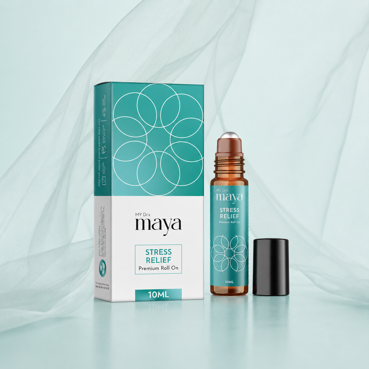 Maya Aromatherapy Stress Relief Premium Roll On – 100% Natural | 10ml | Pack of 1