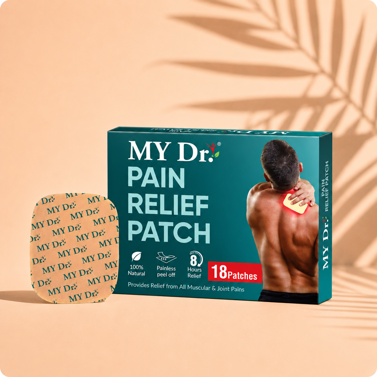 MY Dr. Pain Relief Patches – Long-Lasting Joint & Muscle Pain Relief | Pack of 18