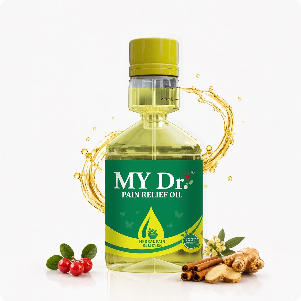 MY Dr. Pain Relief Oil – Ayurvedic Joint, Knee, Back & Muscle Pain Relief | 35ml | Pack of 1