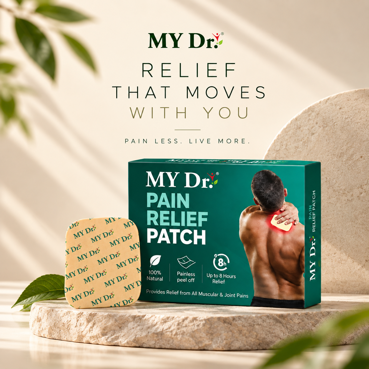 MY Dr. Pain Relief Patches – Long-Lasting Joint & Muscle Pain Relief Pack Of 6